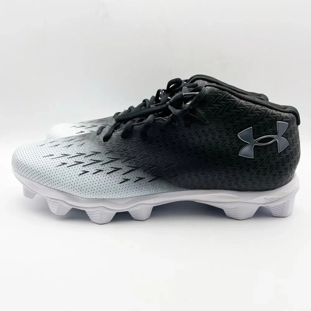 Under Armour Mens Spotlight Fran RM 4.0 Cleats US 12.5 M EU 47 White Black EUC